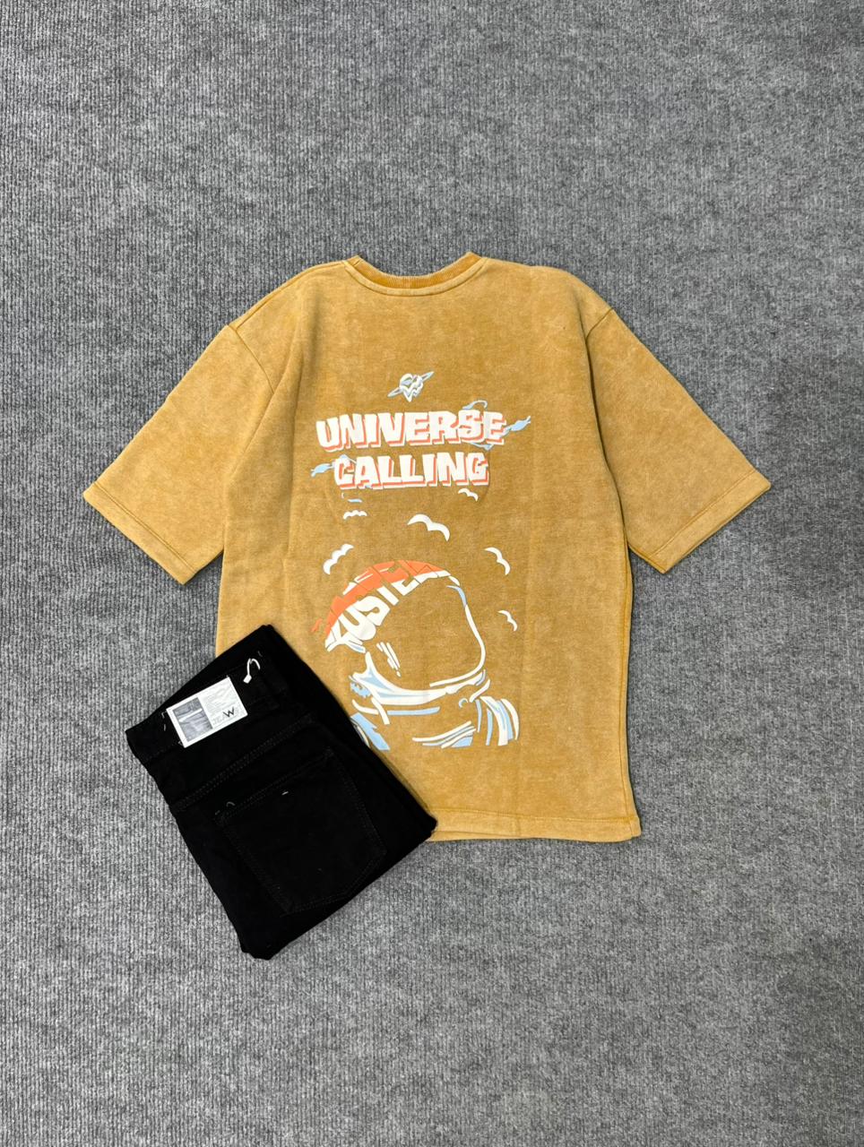 Universe Calling Oversized T-Shirt & Pant Combo