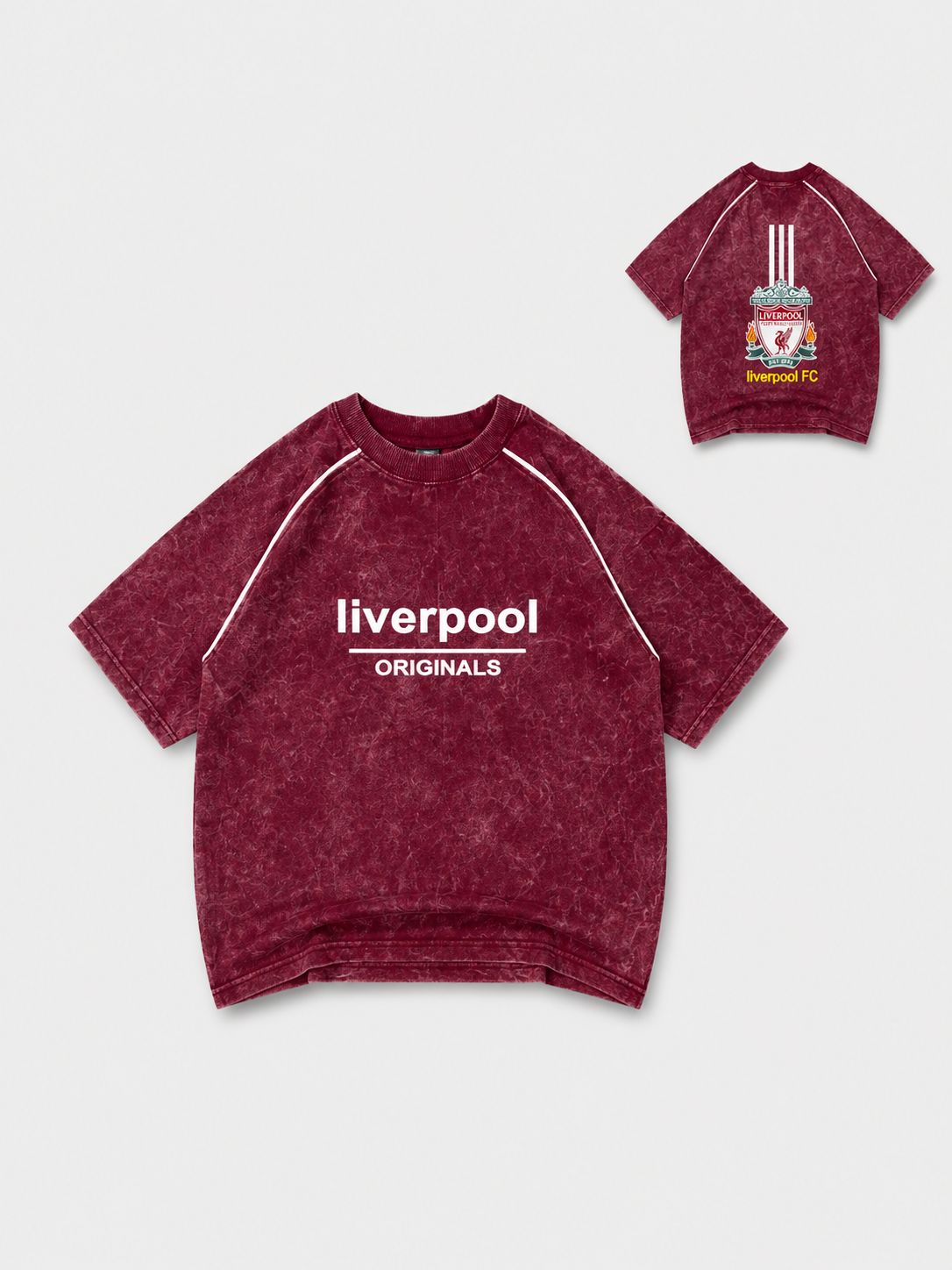 Liverpool Originals Acid Wash Oversized Tee