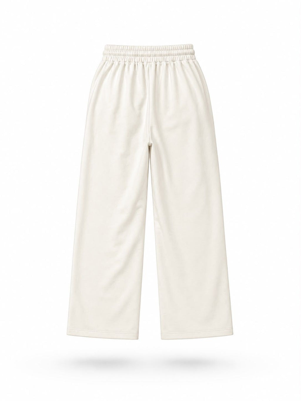 Ivory Drift Wide Leg Track Pants