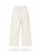Ivory Drift Wide Leg Track Pants