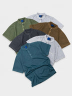 Heritage Wash Mandarin Collar T-Shirt