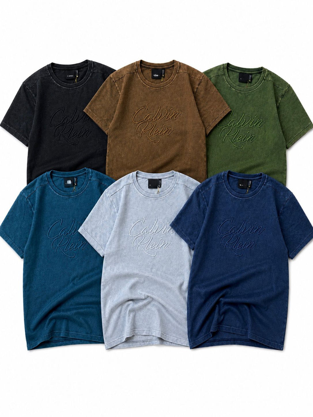 Vintage Wash Embossed Signature T-Shirt