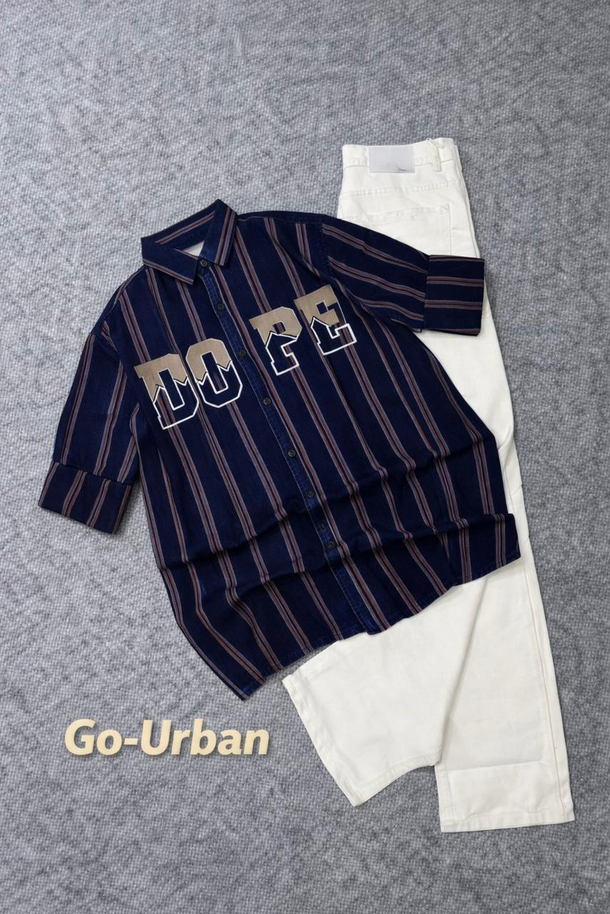 Metro Striped shirt & jeans