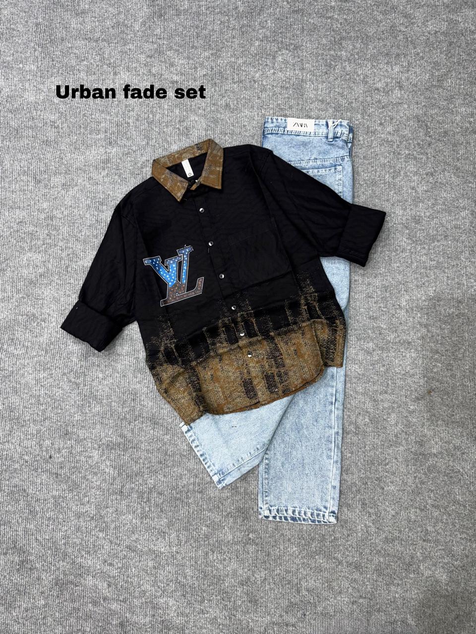 Fusion Fade Shirt & Denim Combo
