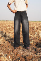 Charcoal Drift - Straight Fit Jeans