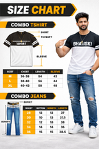 Shadow Flame Combo  (Black graphic sweatshirt + white pant)