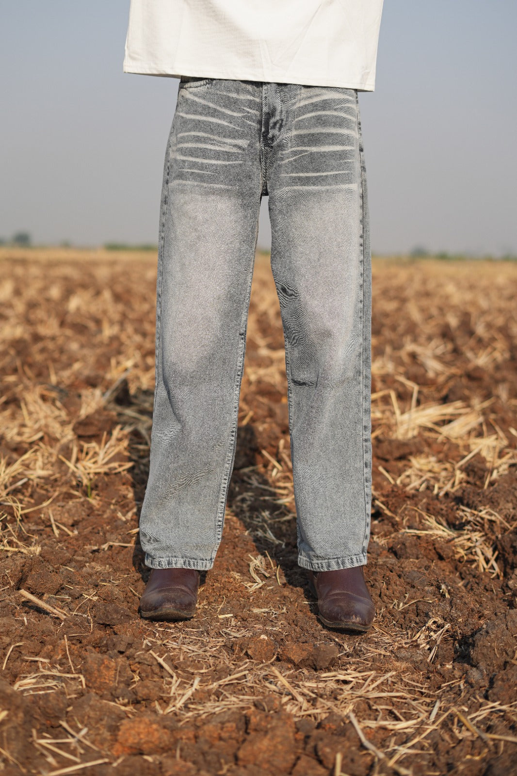 Graphite Blue – Straight Fit Jeans