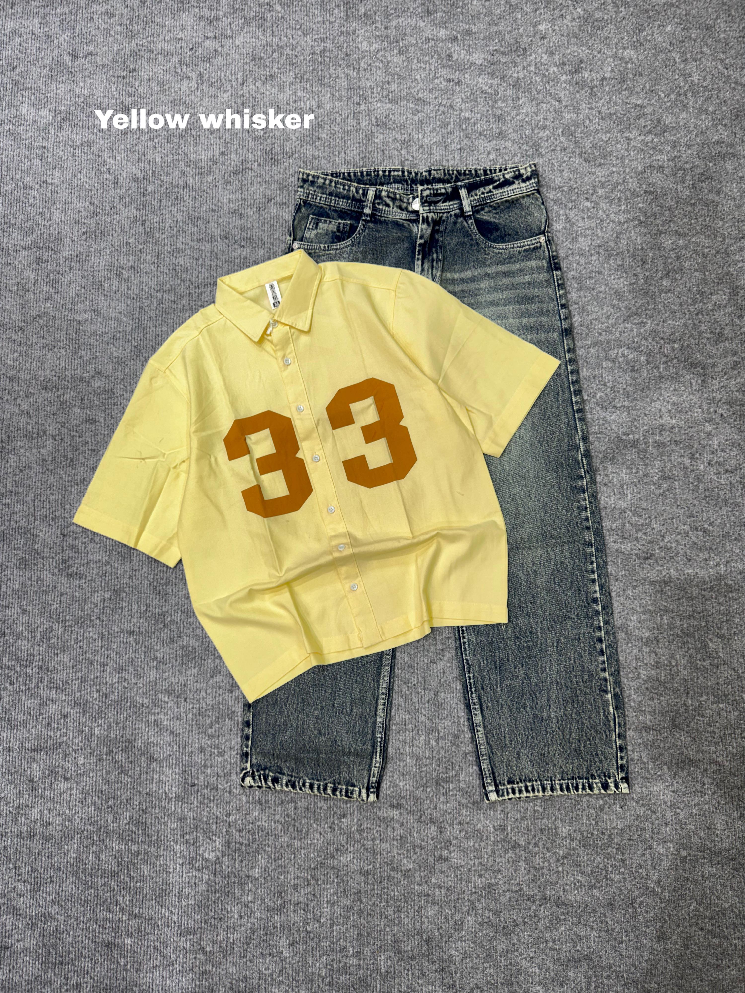 Boxy Lose Outfit Shirt & Denim Combo